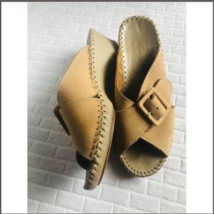 Natural Sport leather sandals